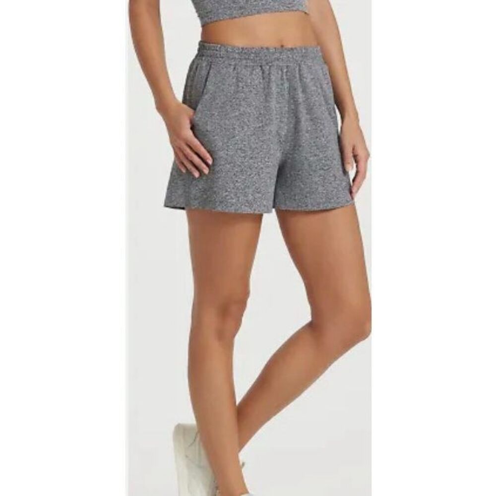 NWOT Vuori Boyfriend Heathered Gray Running Workout Shorts Women's XS